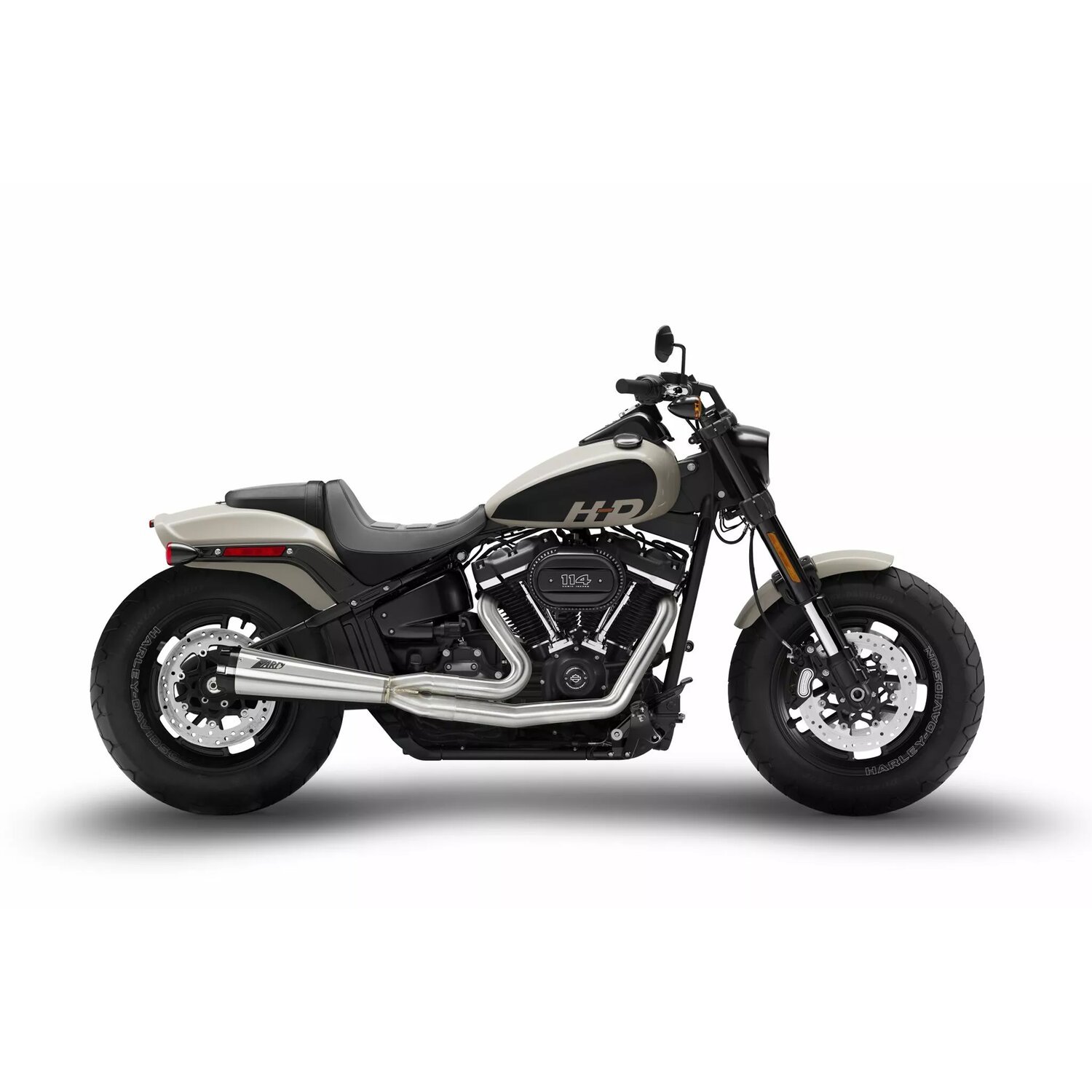 Zard, M8 Softail 2-1 Full kit exhaust system. Plain