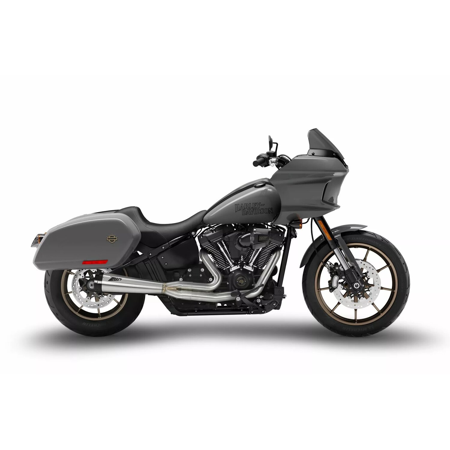 Zard, M8 Softail 2-1 Full kit exhaust system. Plain