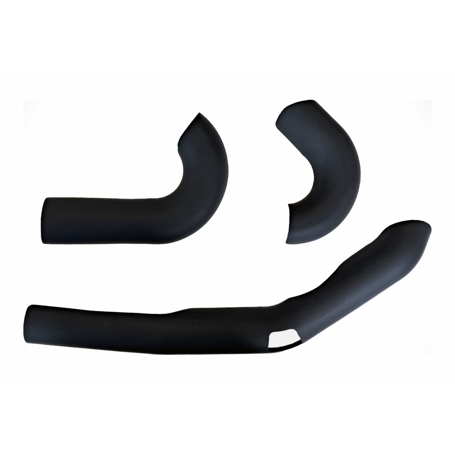 Zard, header heat shield set, Black, Matte