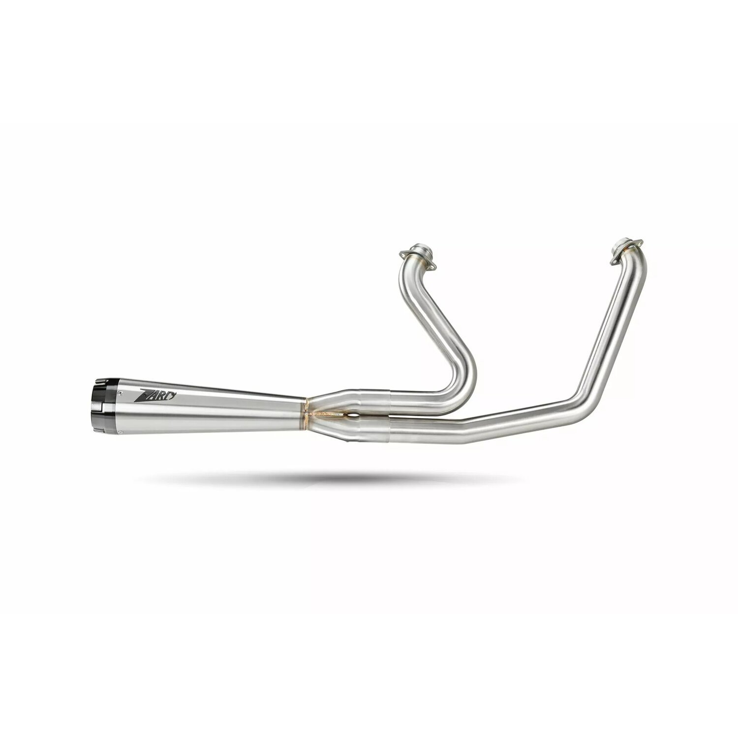 Zard, M8 Softail 2-1 Short Cone exhaust system. Plain