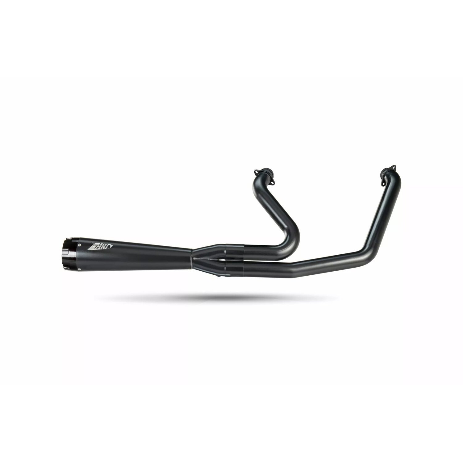 Zard, M8 Softail 2-1 Short Cone exhaust system, Black, Matte