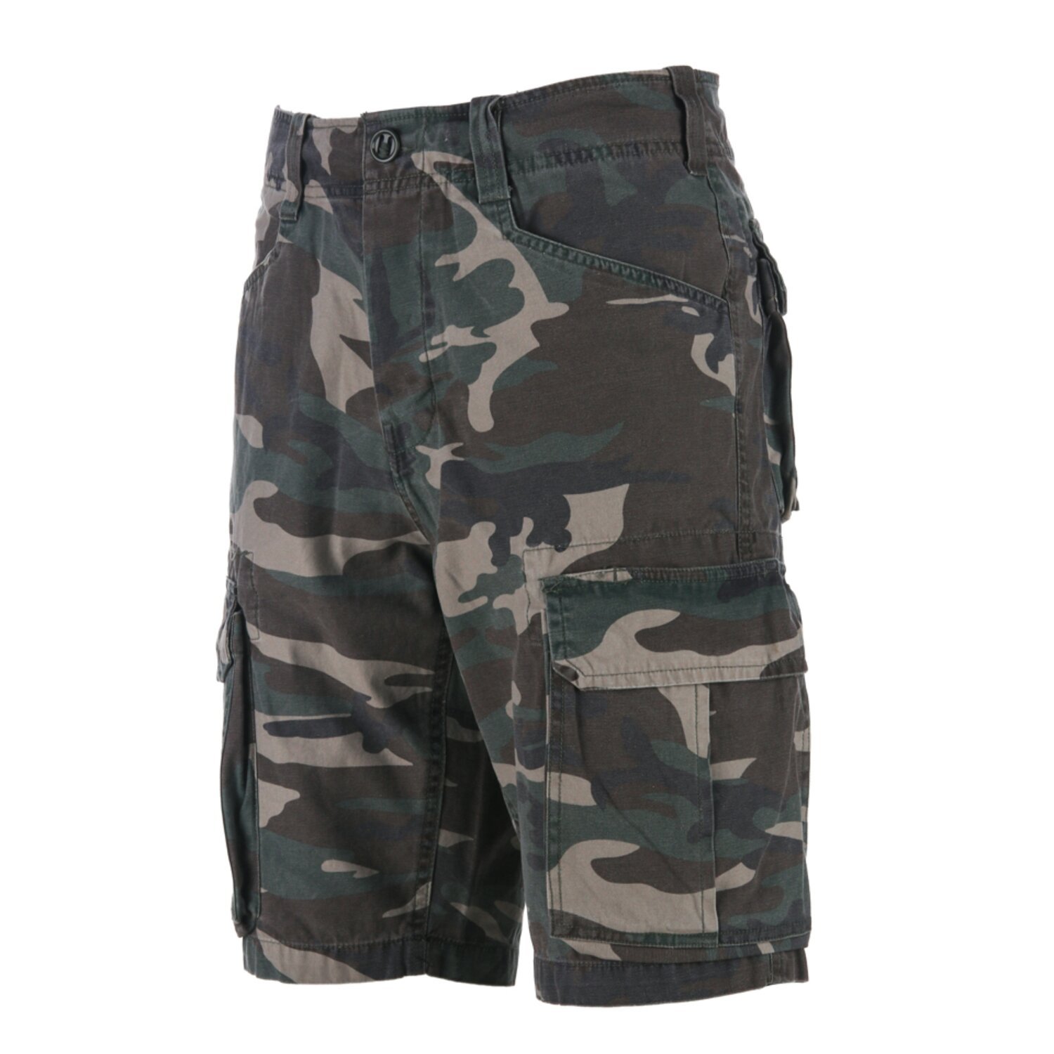 Army Surplus Cargo short, woodland stonewashed Green, M