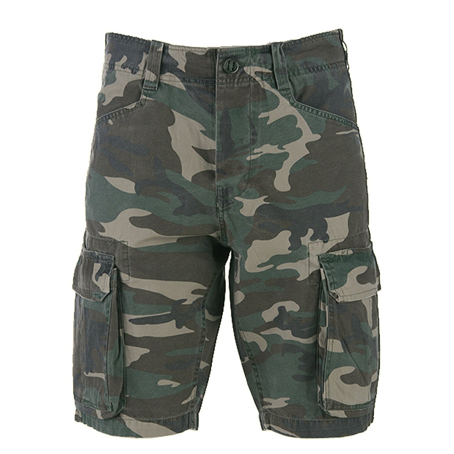 Army Surplus Cargo short, woodland stonewashed Green, 3XL