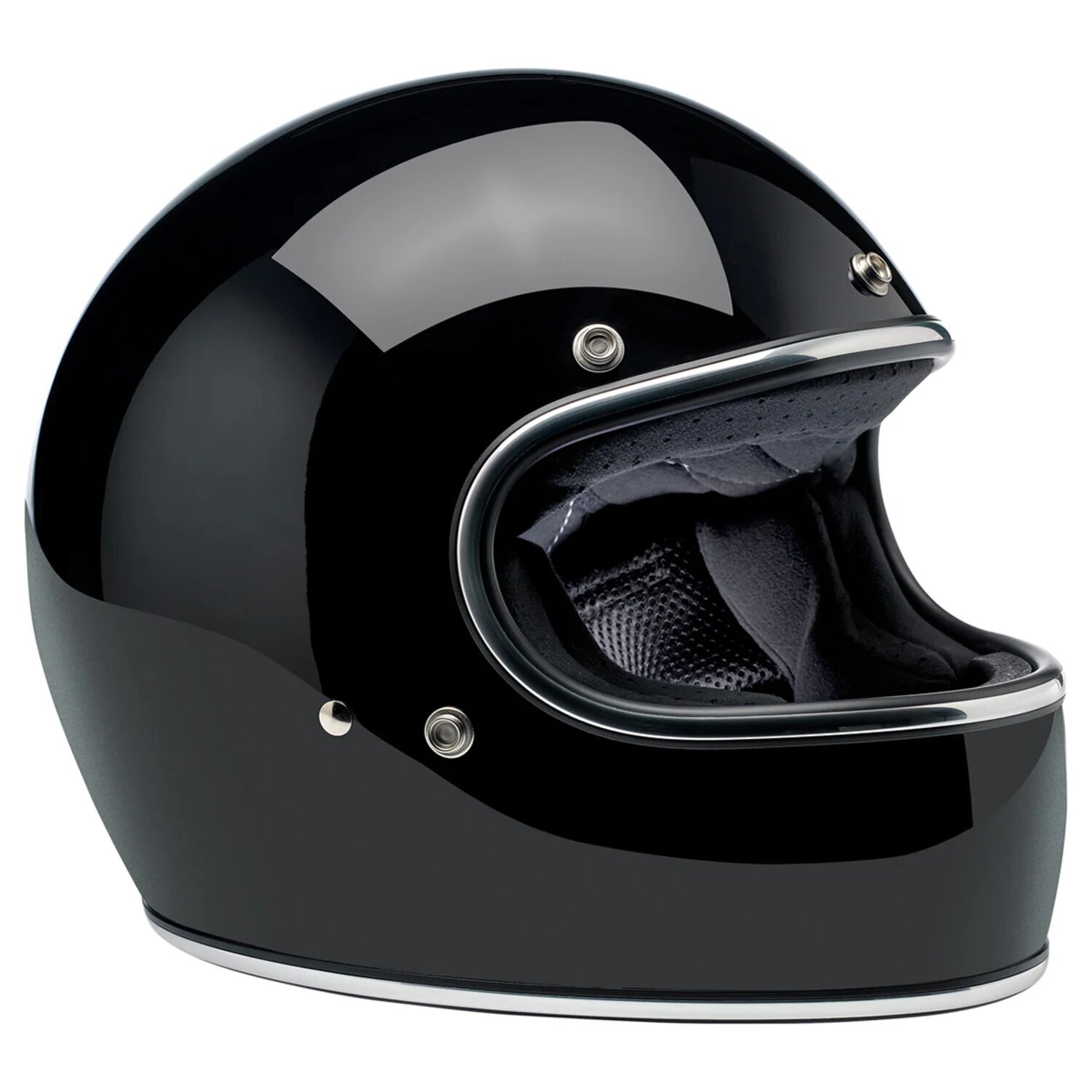 Biltwell Gringo helmet, Black, XS, Gloss