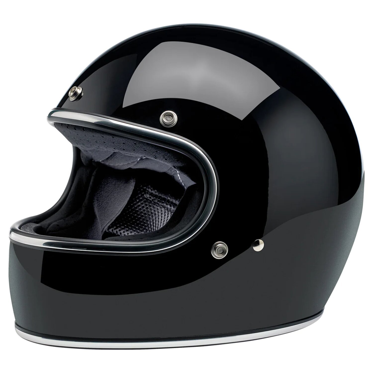 Biltwell Gringo helmet, Black, XS, Gloss