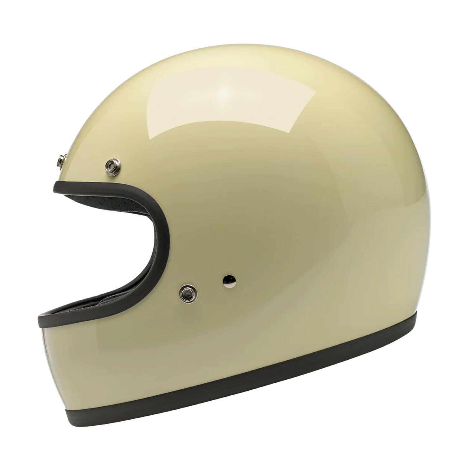 Biltwell Gringo helmet, vintage White, White, XS, Gloss