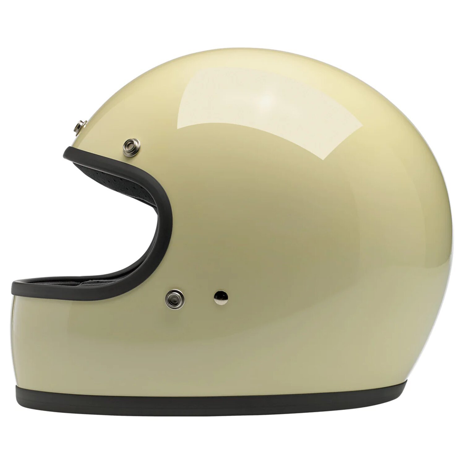 Biltwell Gringo helmet, vintage White, White, XS, Gloss