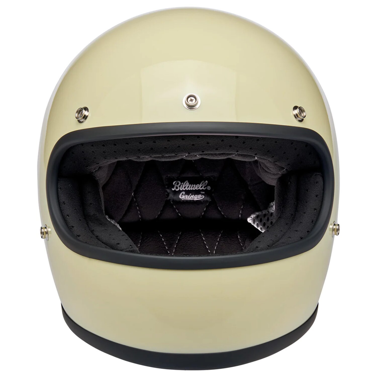 Biltwell Gringo helmet, vintage White, White, XS, Gloss