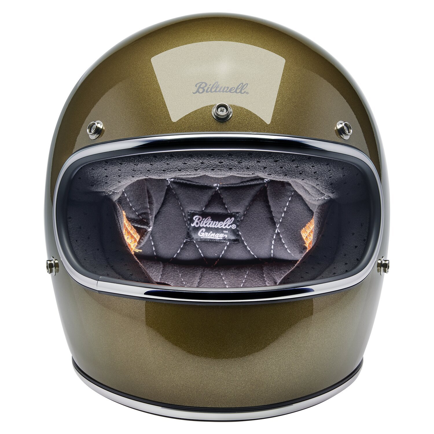 Biltwell Gringo helmet, ugly Gold, Gold, XS, Metallic