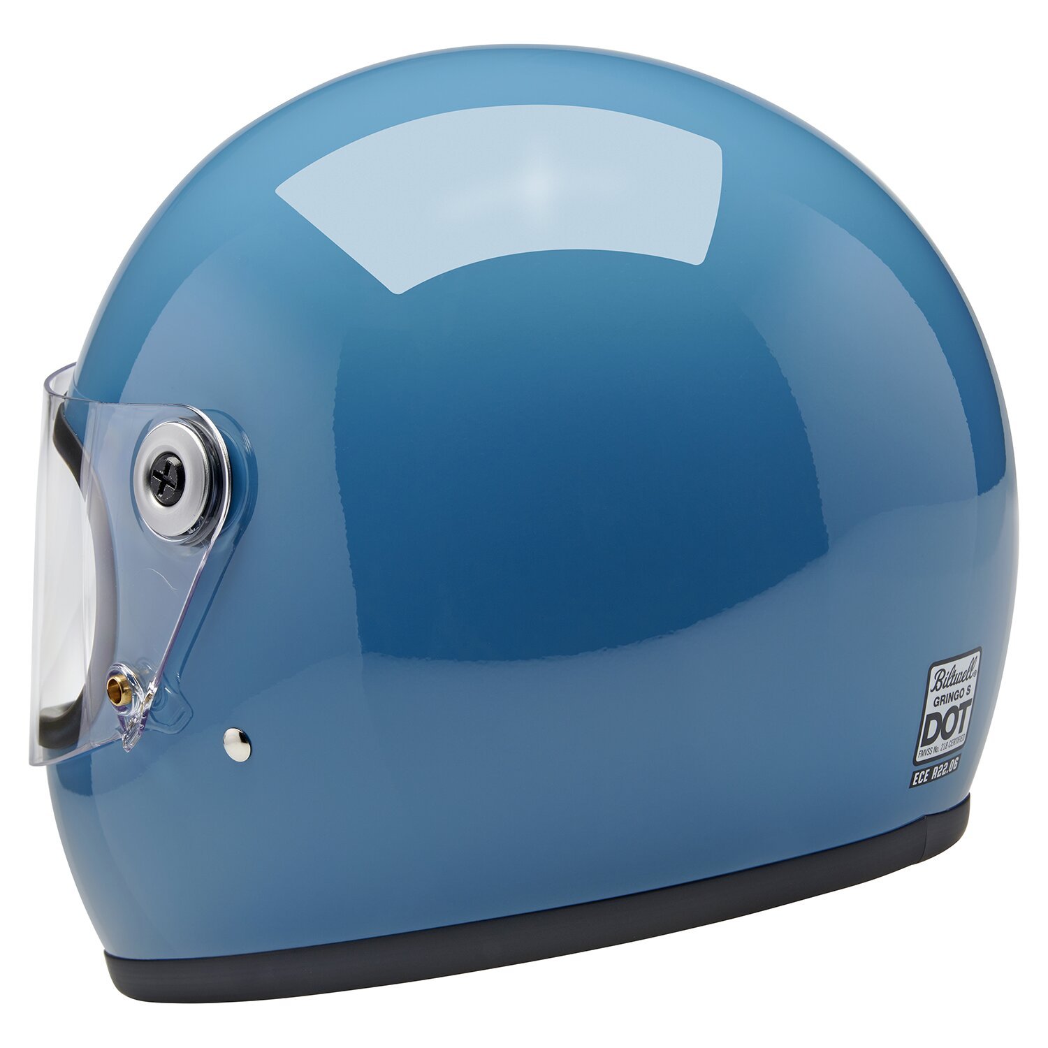 Biltwell Gringo S helmet dove, Blue, XS, Gloss