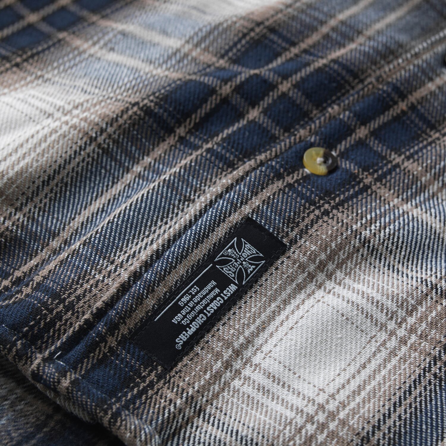 WCC Riser shirt, Brown, blue, S