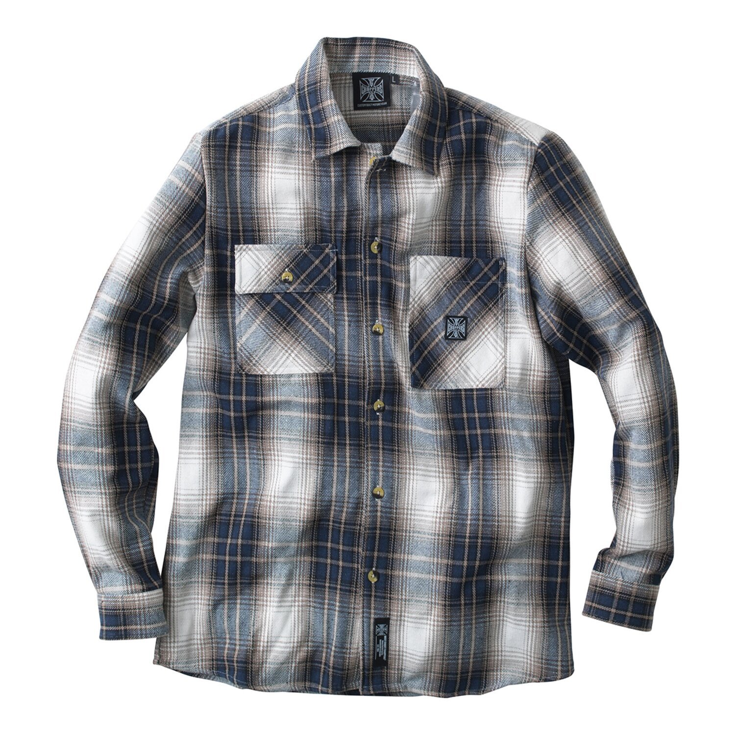 WCC Riser shirt, Brown, blue, S