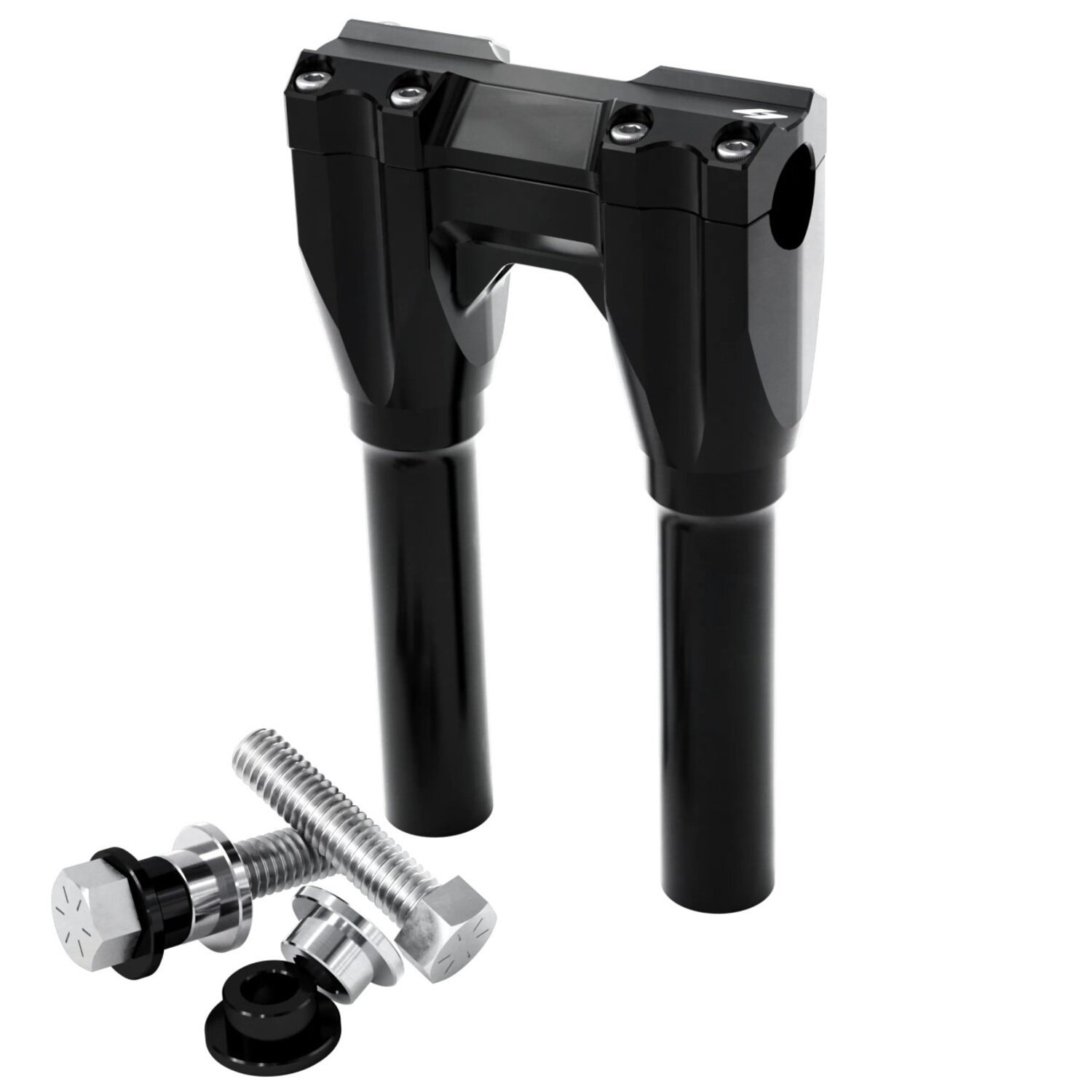 Kraus, Straight Riser set. 8" (200mm) rise, Black, Anodized