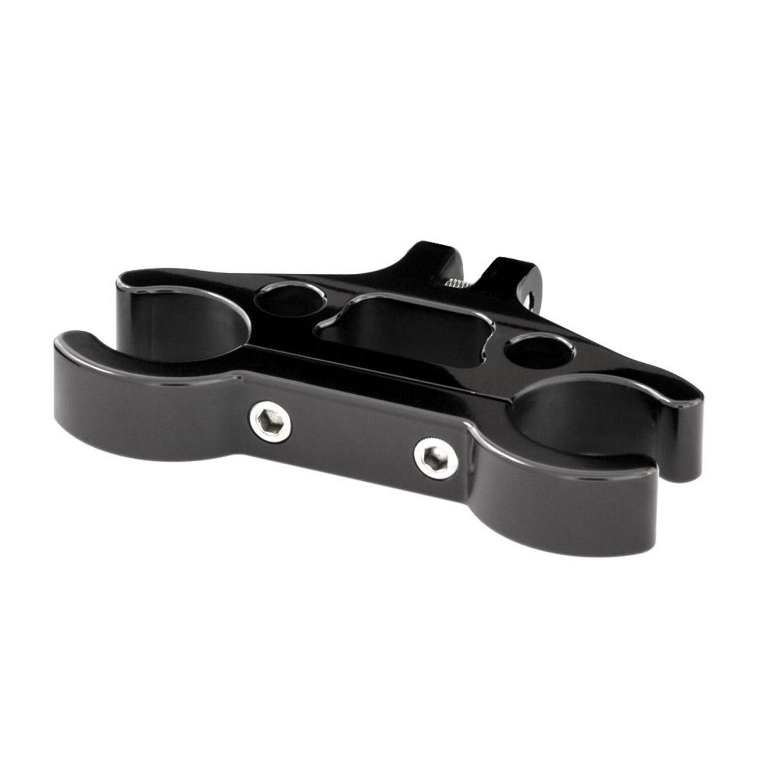 Kraus, T-bar 3" (76mm) extension clamp, Black, Anodized
