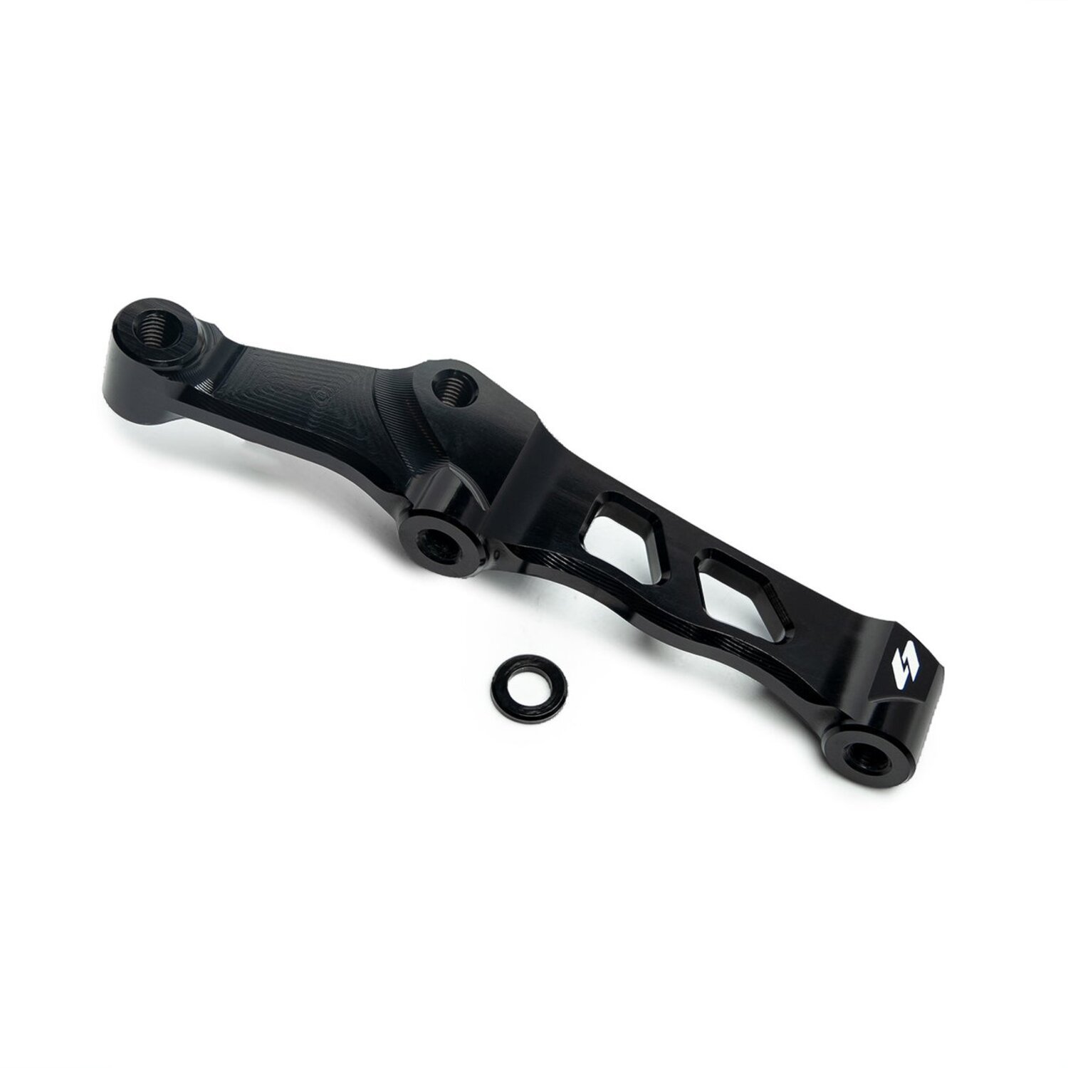 Kraus, front 108mm radial caliper mount. Single disc, Black