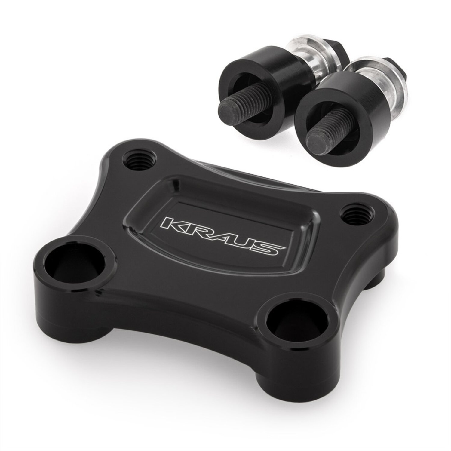 Kraus, T-rex 63.5mm Pullback Plate, Black, Matte