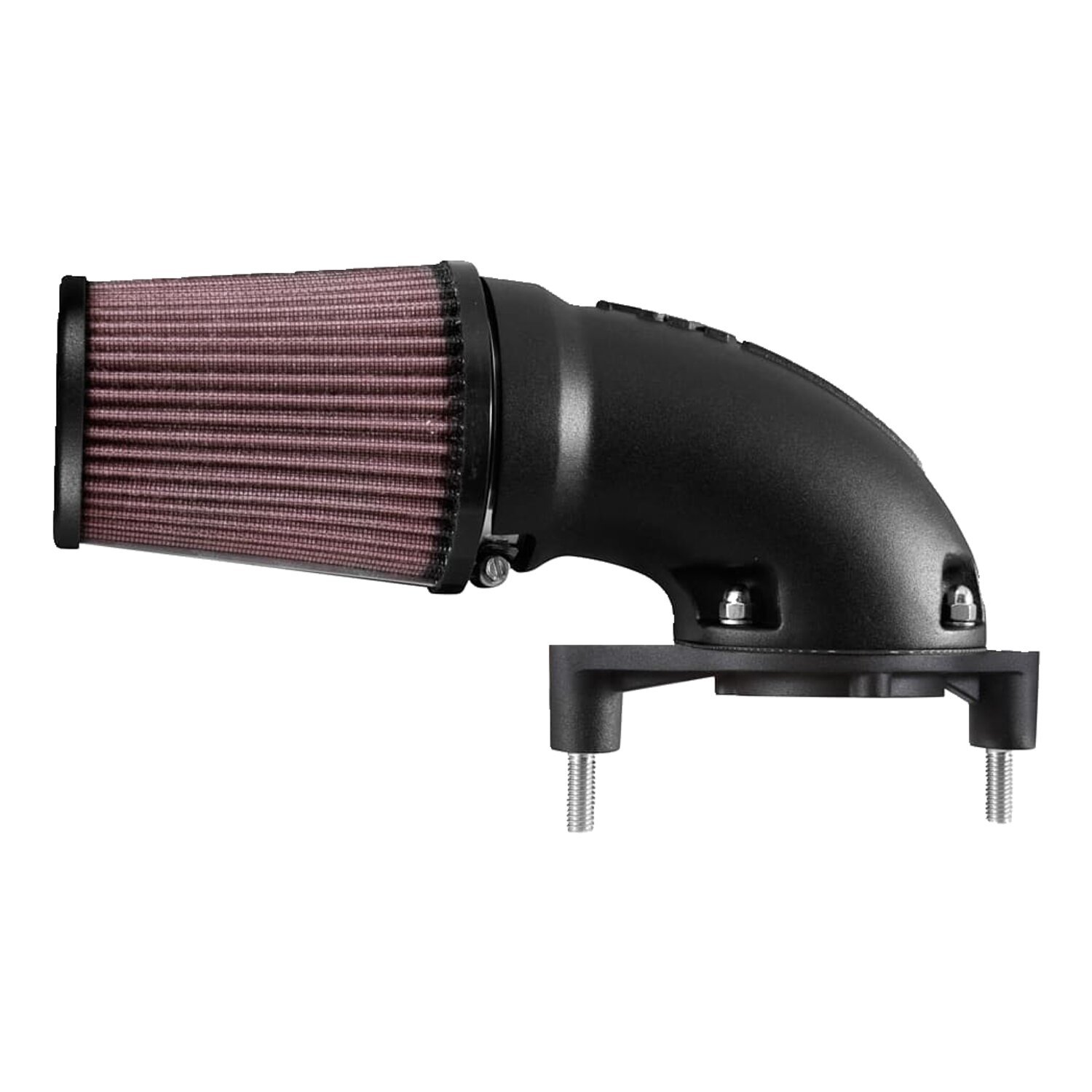 K&N, AirCharger performance air cleaner kit. Black CC logo, Gloss