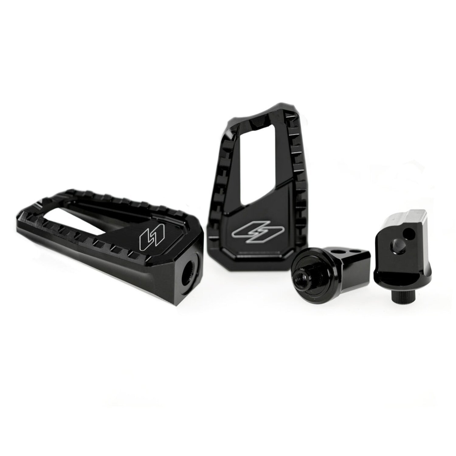 Kraus, Apex Edge passenger pegs, Black, Matte