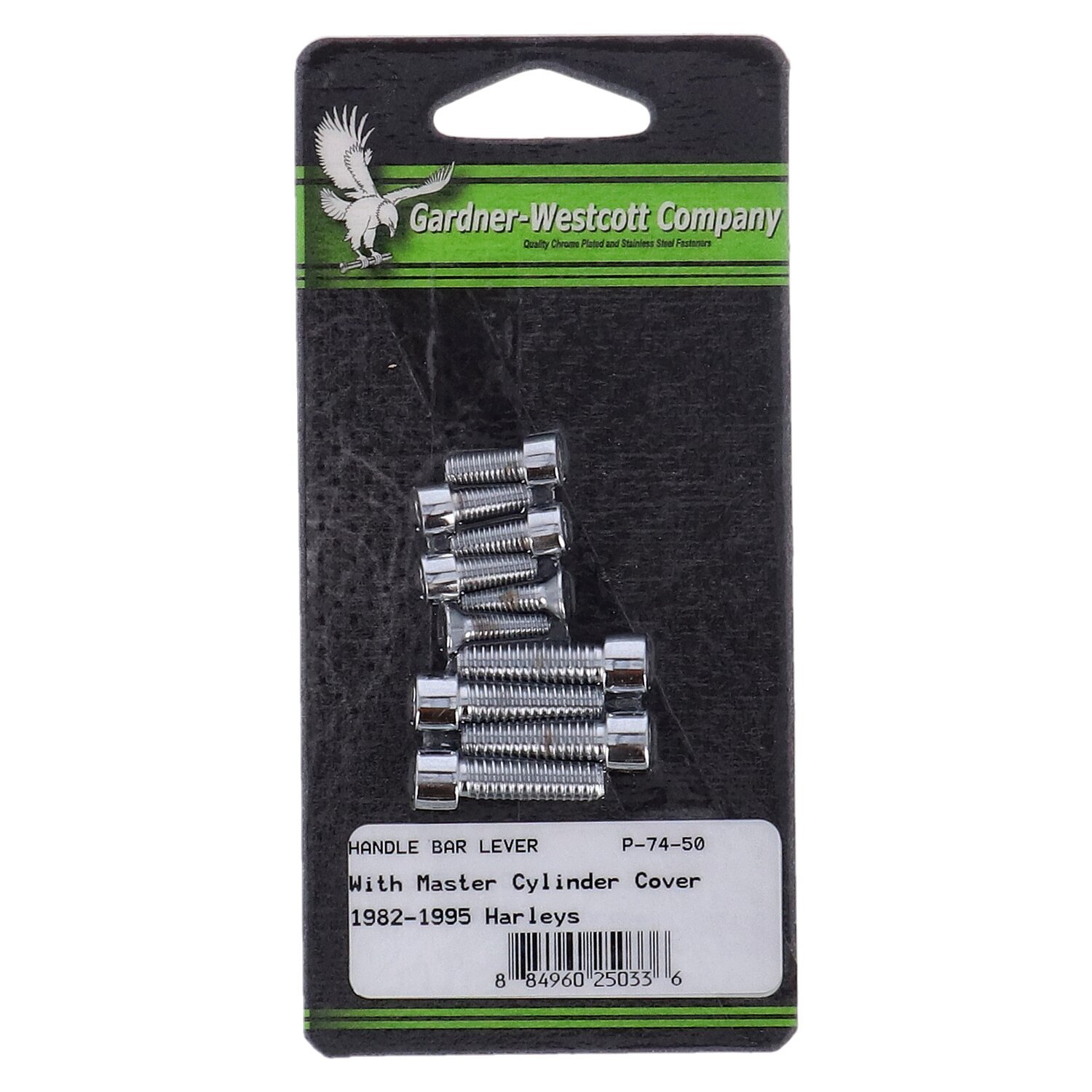 Handlebar control screw kit, allen, Silver, Polished
