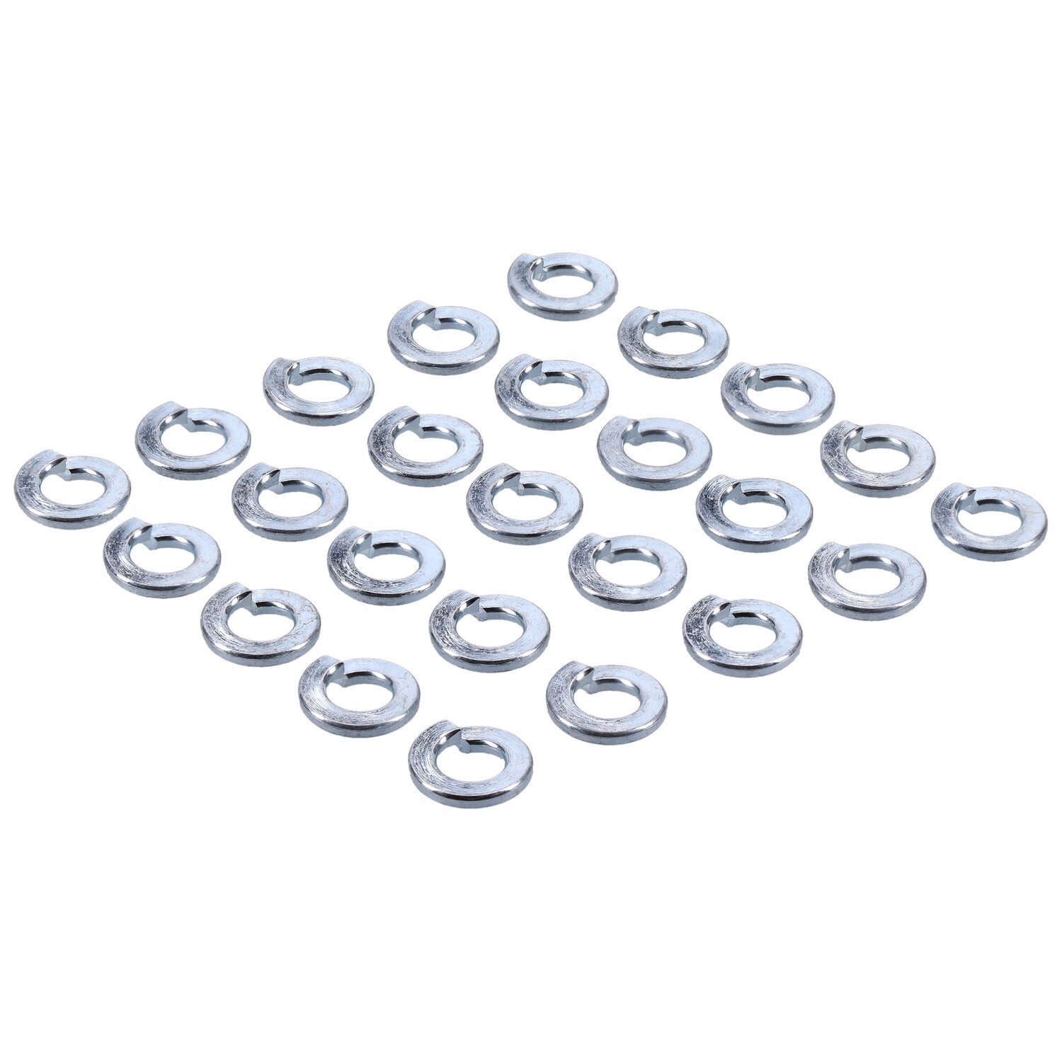 Zinc lockwasher, 1/4 inch - 25 pack, Silver, Raw