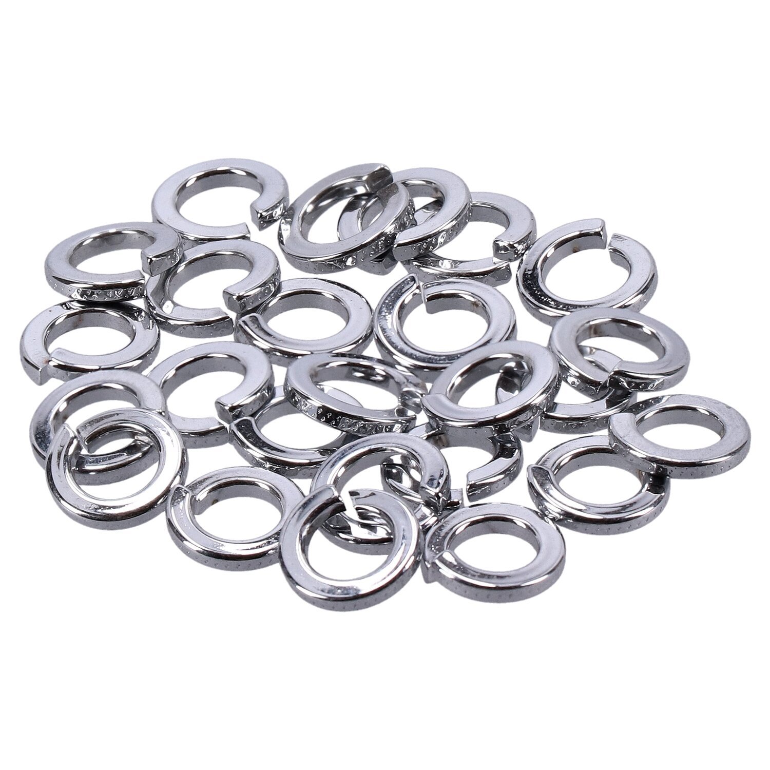 Chrome lockwasher, 5/8 inch - 25 pack, Silver