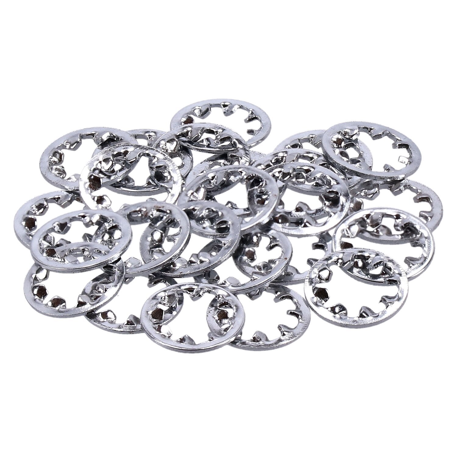 Chrome internal lock washer, 1/2 inch - 25 pack, Silver