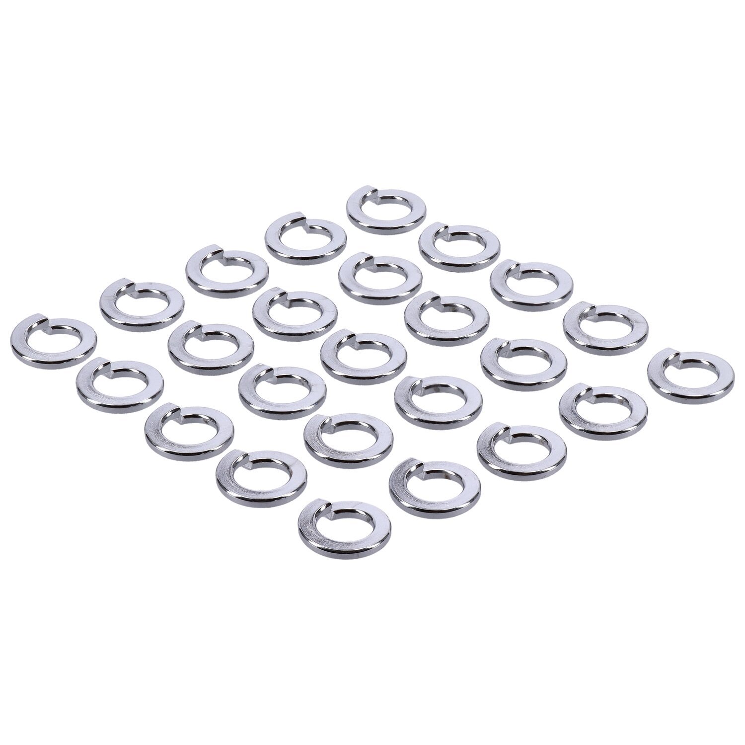 Chrome lock washers M6 - 25 pack, Silver