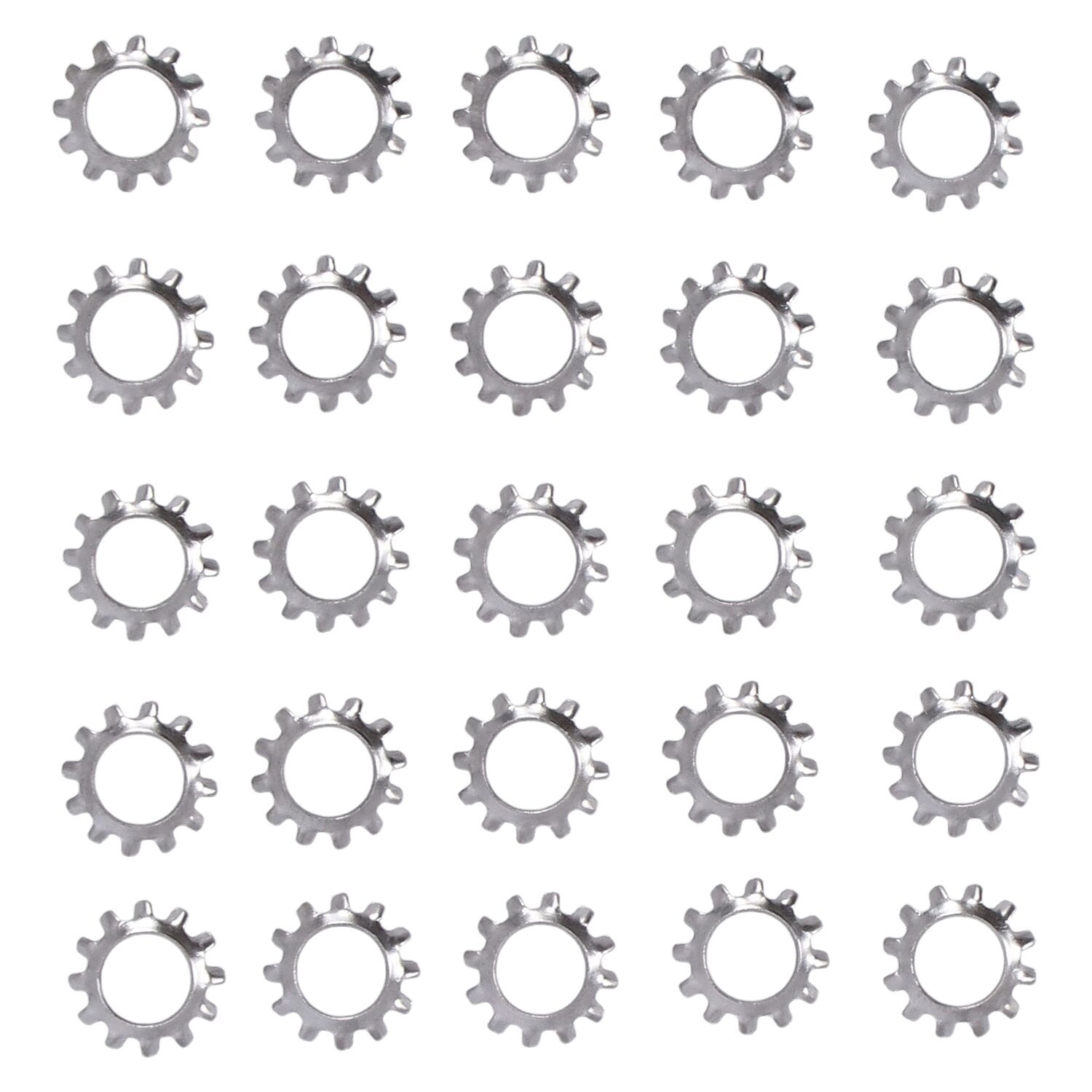 Ss ext.countersunk lockwasher, #10 - 25 pack, Raw