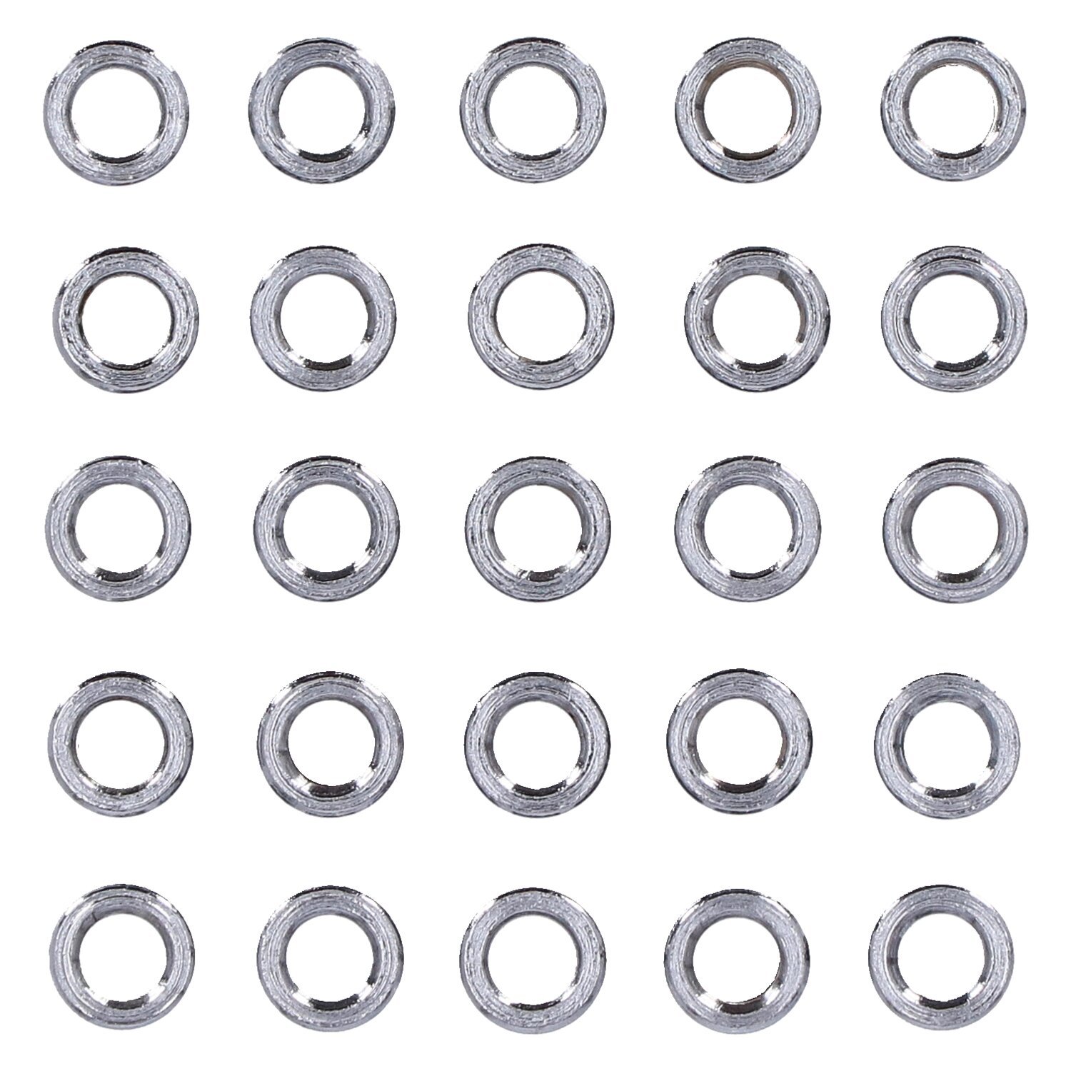 Chrome spacers - 25 pack, Silver