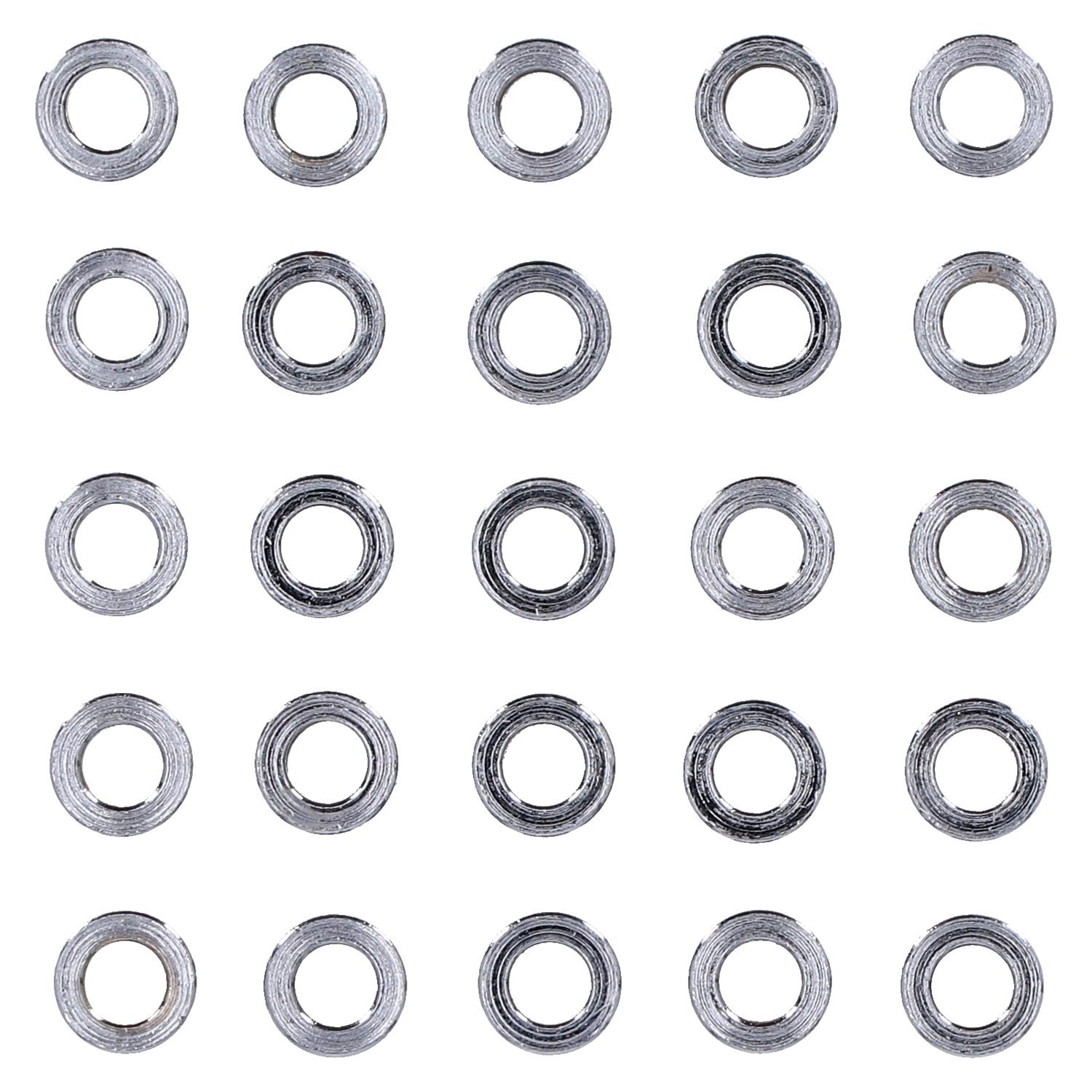 Chrome spacers - 25 pack, Silver
