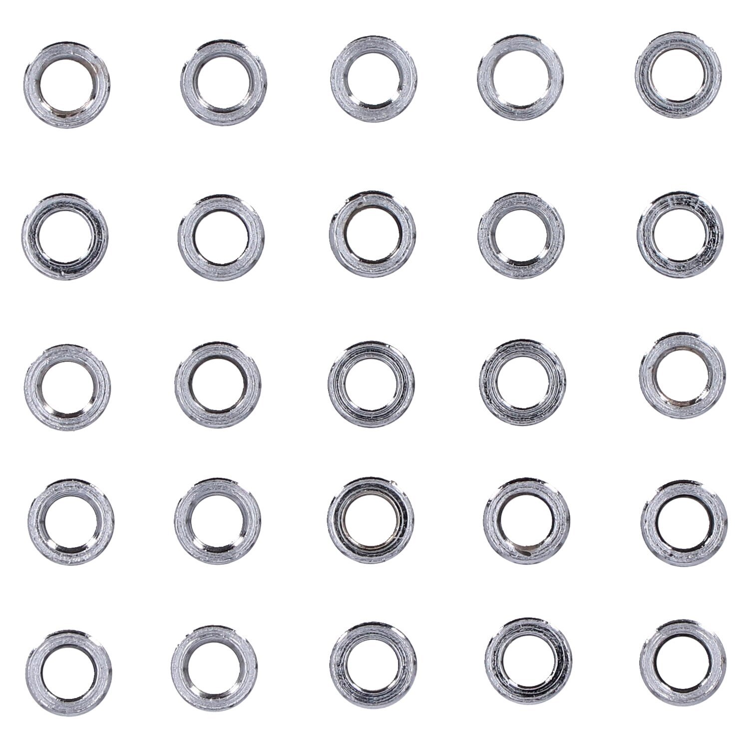 Chrome spacers - 25 pack, Silver