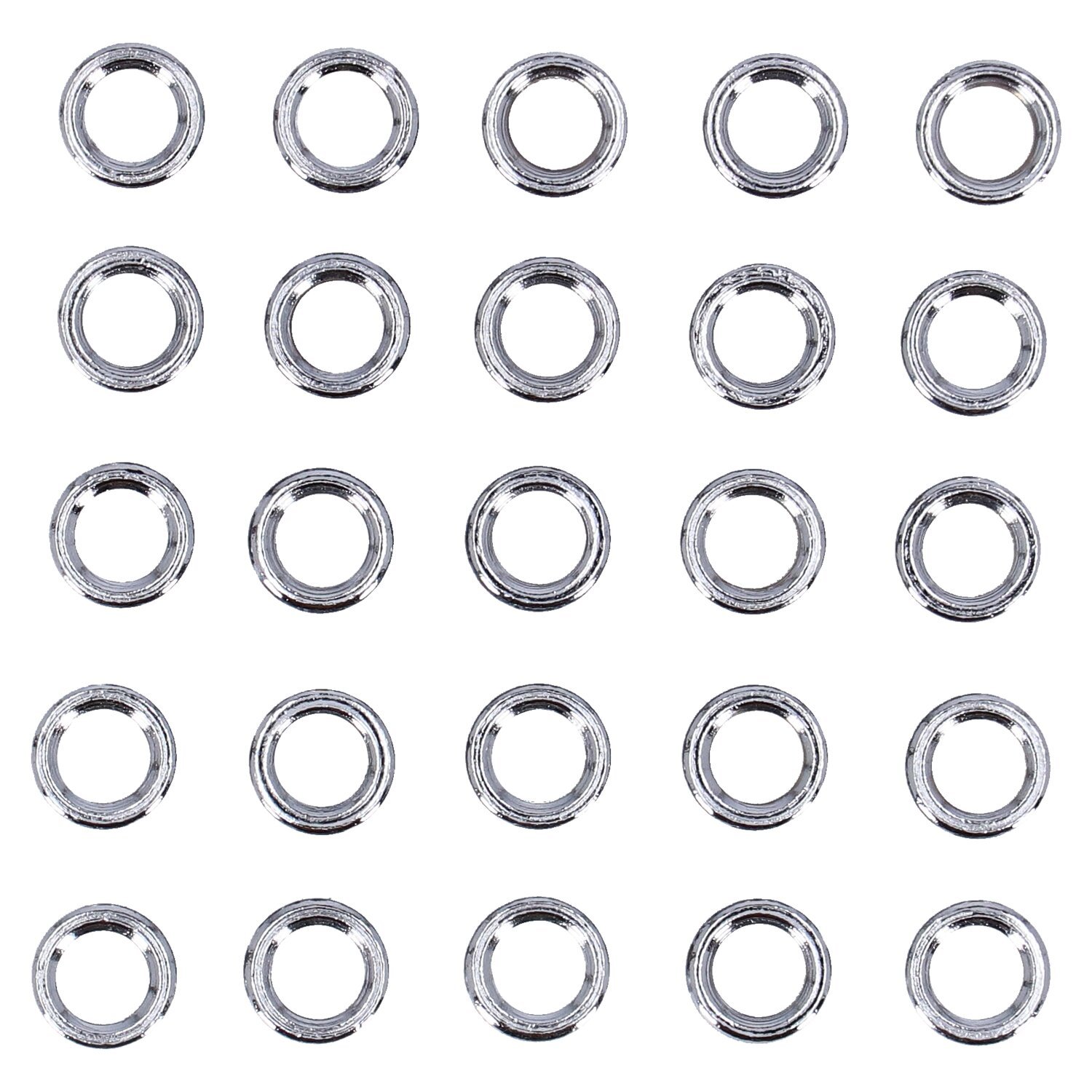 Chrome spacers - 25 pack, Silver
