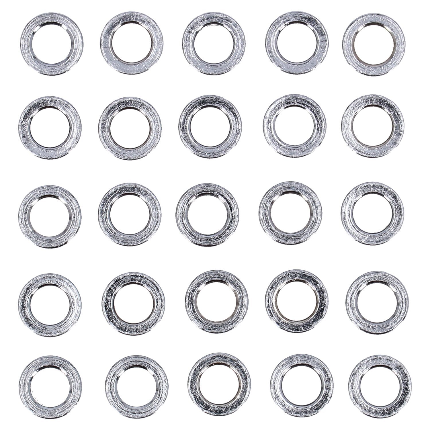Chrome spacers - 25 pack