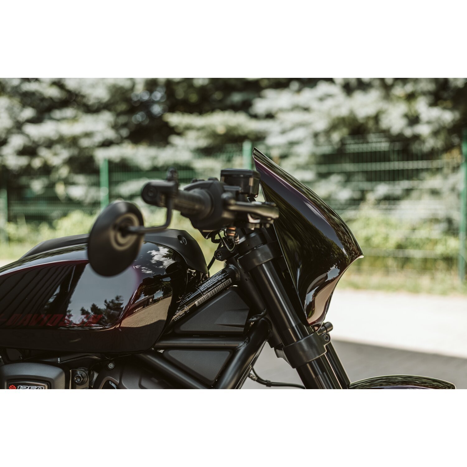 Killer Custom, 'Road Warrior' headlamp fairing mask, Black