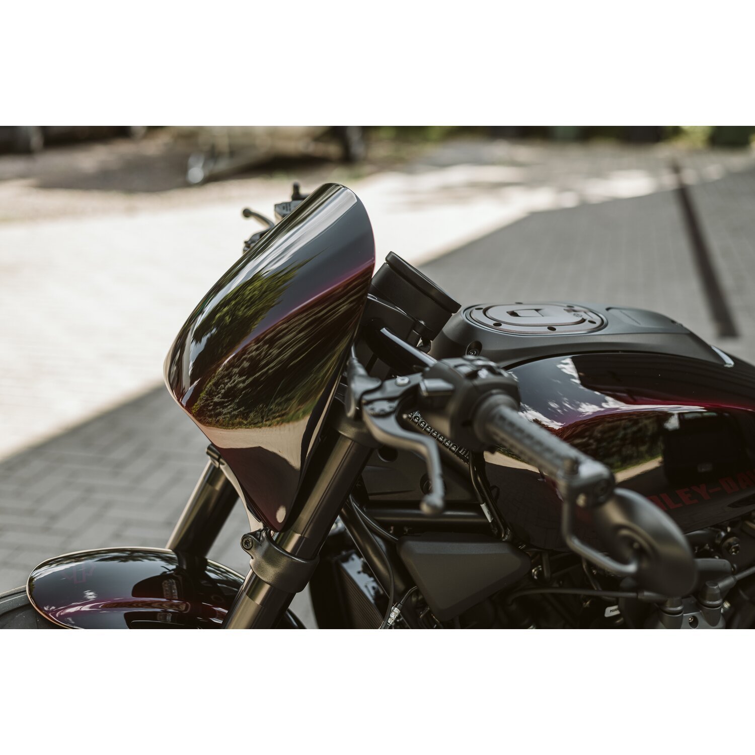 Killer Custom, 'Road Warrior' headlamp fairing mask, Black