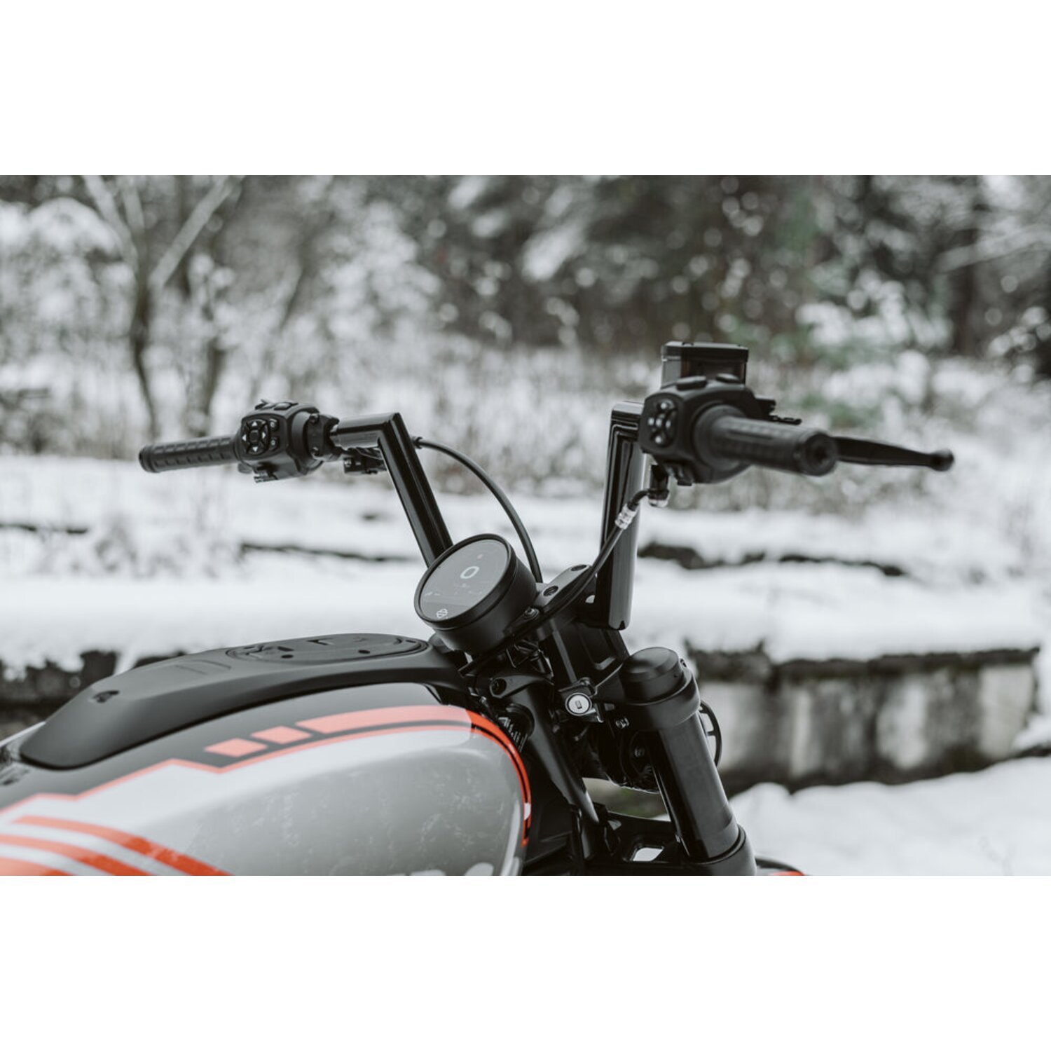 Killer Custom, 1-1/4" Mini Ape handlebar, Black, Powder Coated