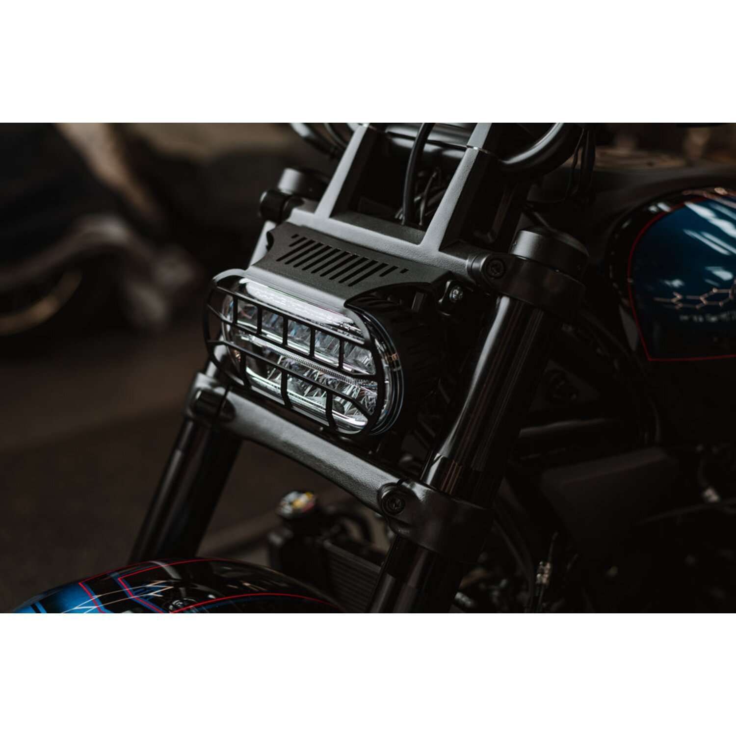Killer Custom, headlamp grill, Black, Matte