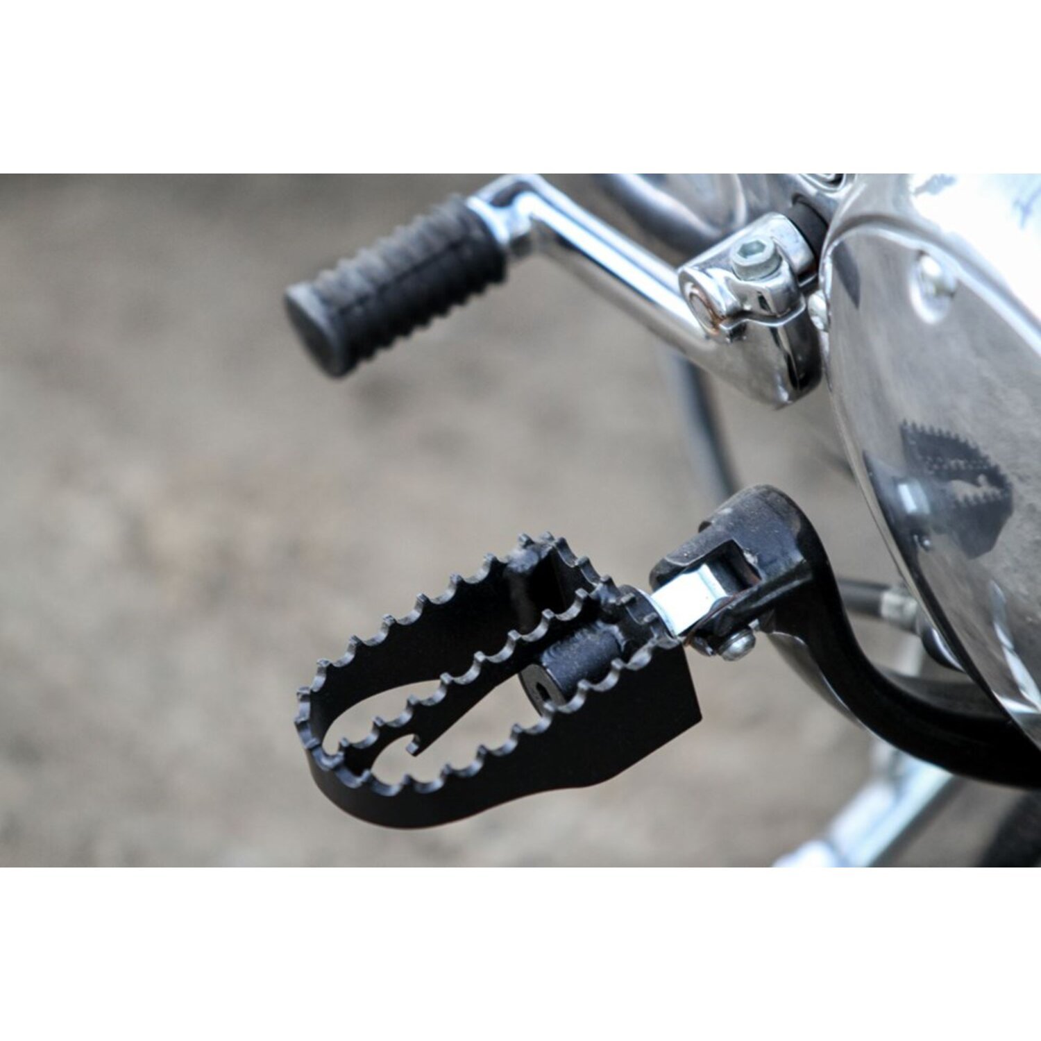 Burly, MX foot pegs, Black, Satin
