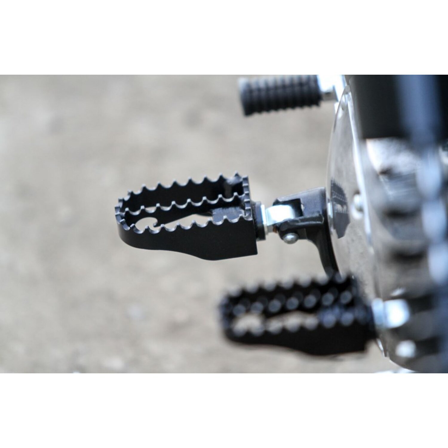 Burly, MX foot pegs, Black, Satin