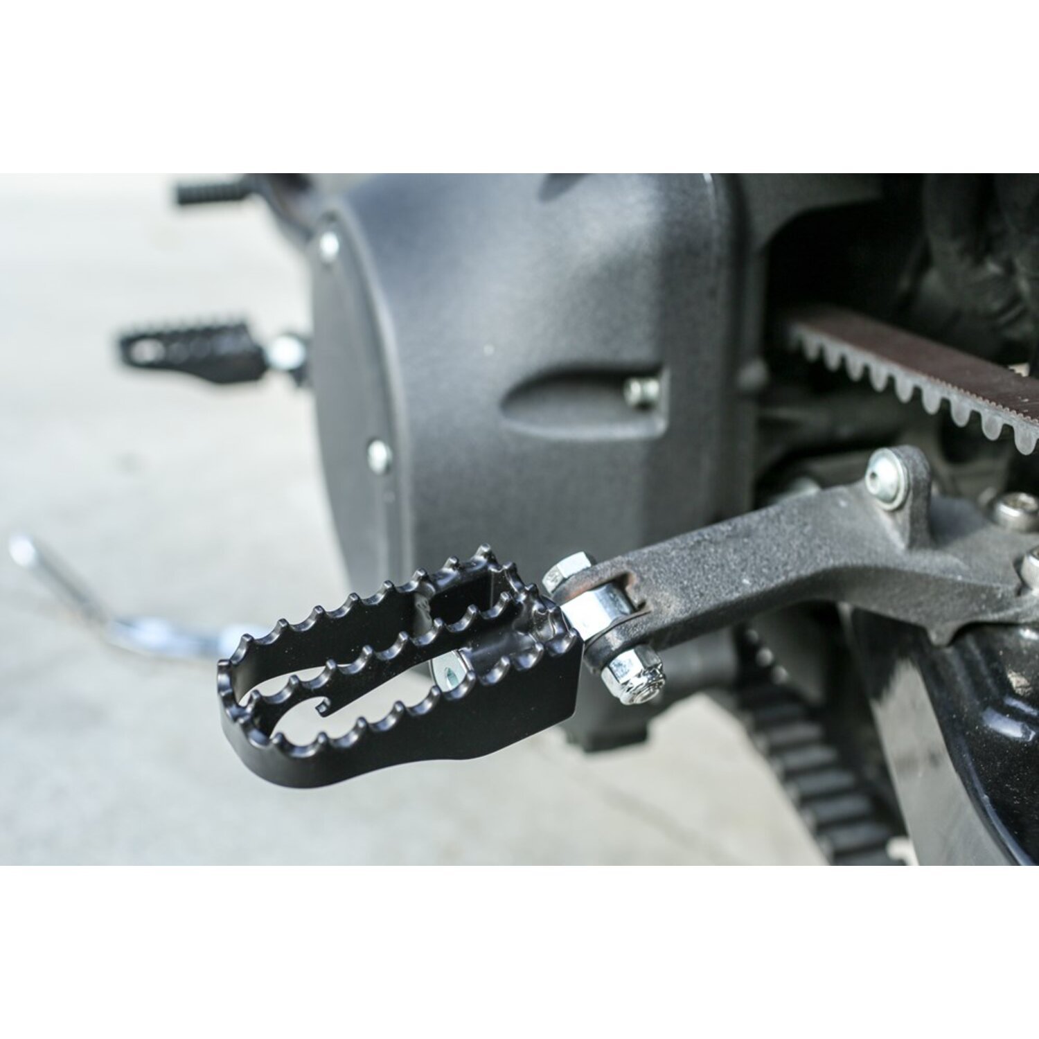 Burly, Mini MX style foot pegs, Black, Satin
