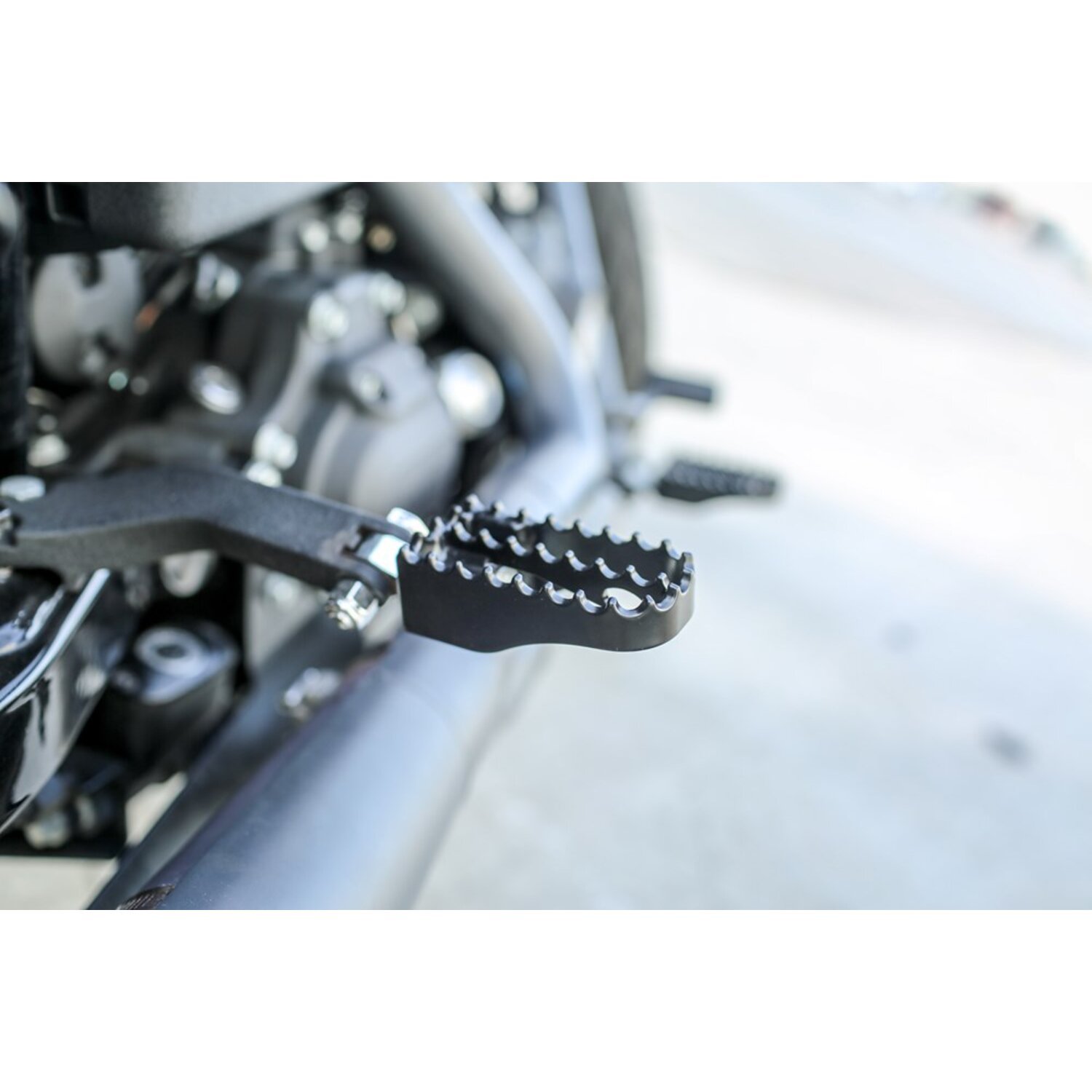 Burly, Mini MX style foot pegs, Black, Satin