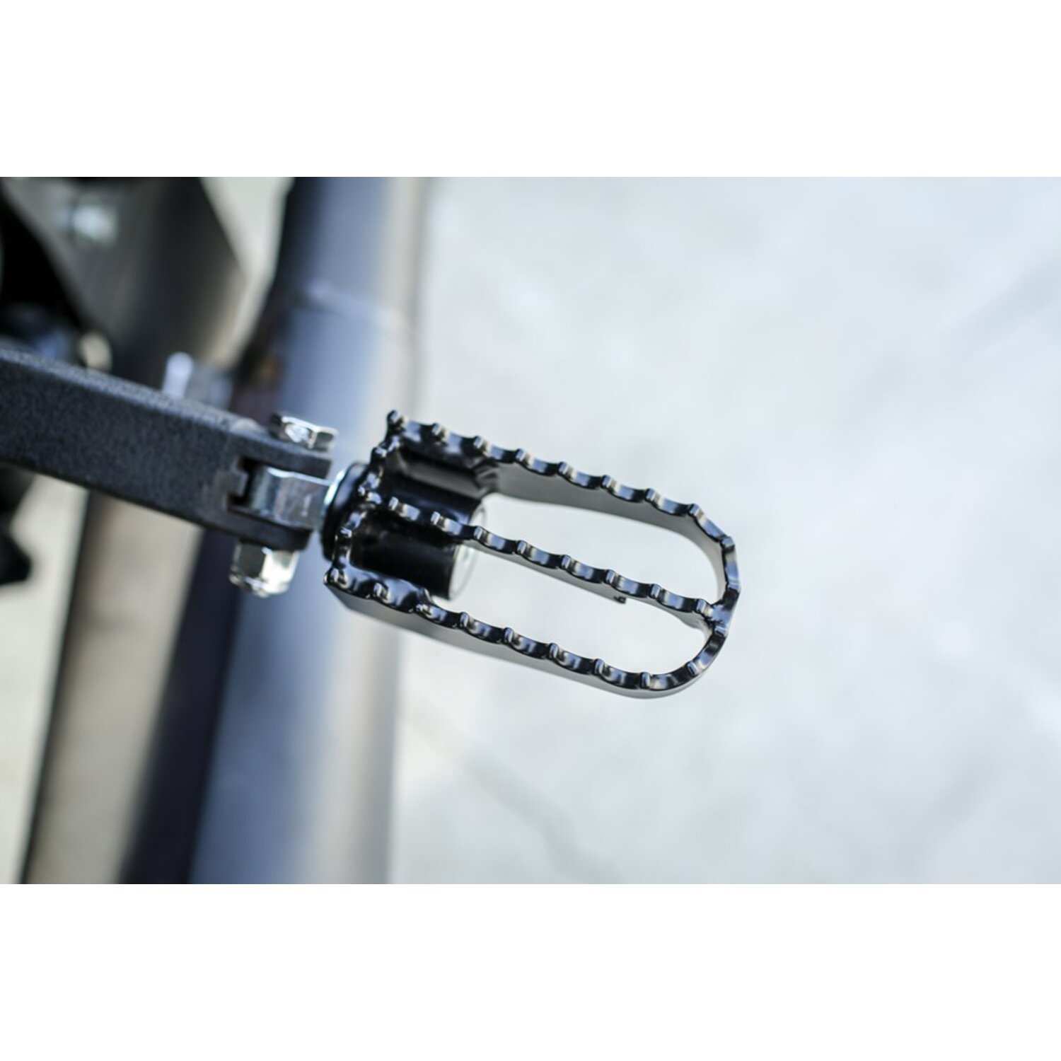 Burly, Mini MX style foot pegs, Black, Satin