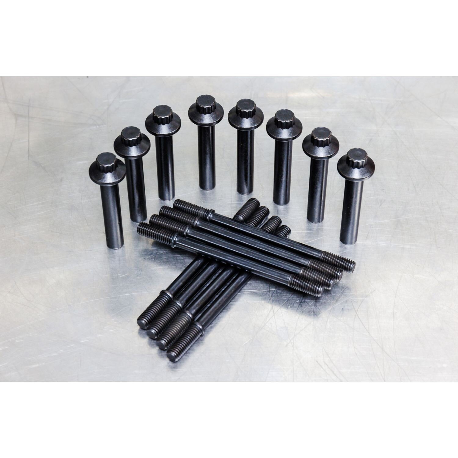S&S. M8 head bolt & stud kit, Black