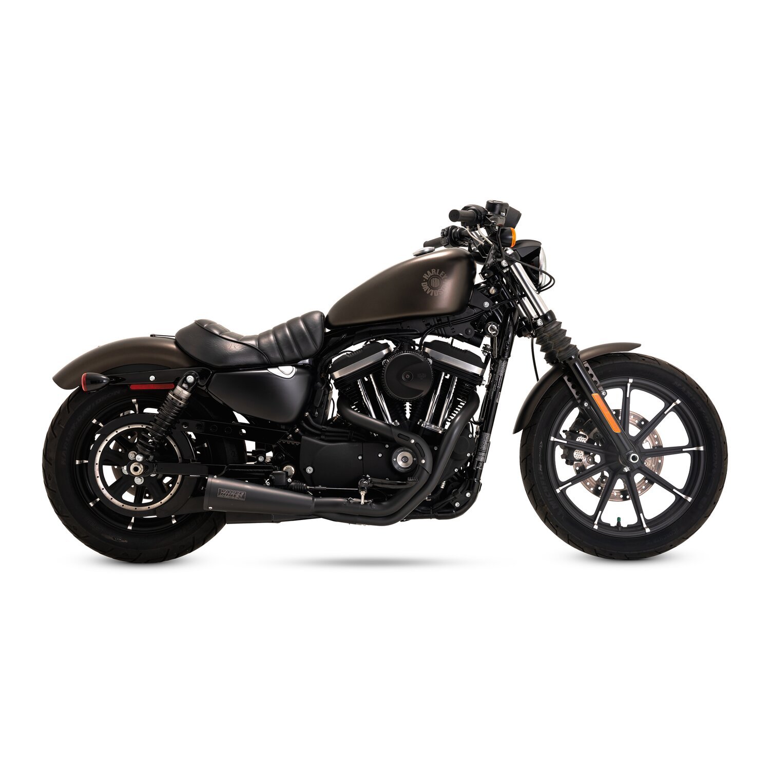 Vance & Hines, 2-1 upsweep PCX exhaust, Black, Matte