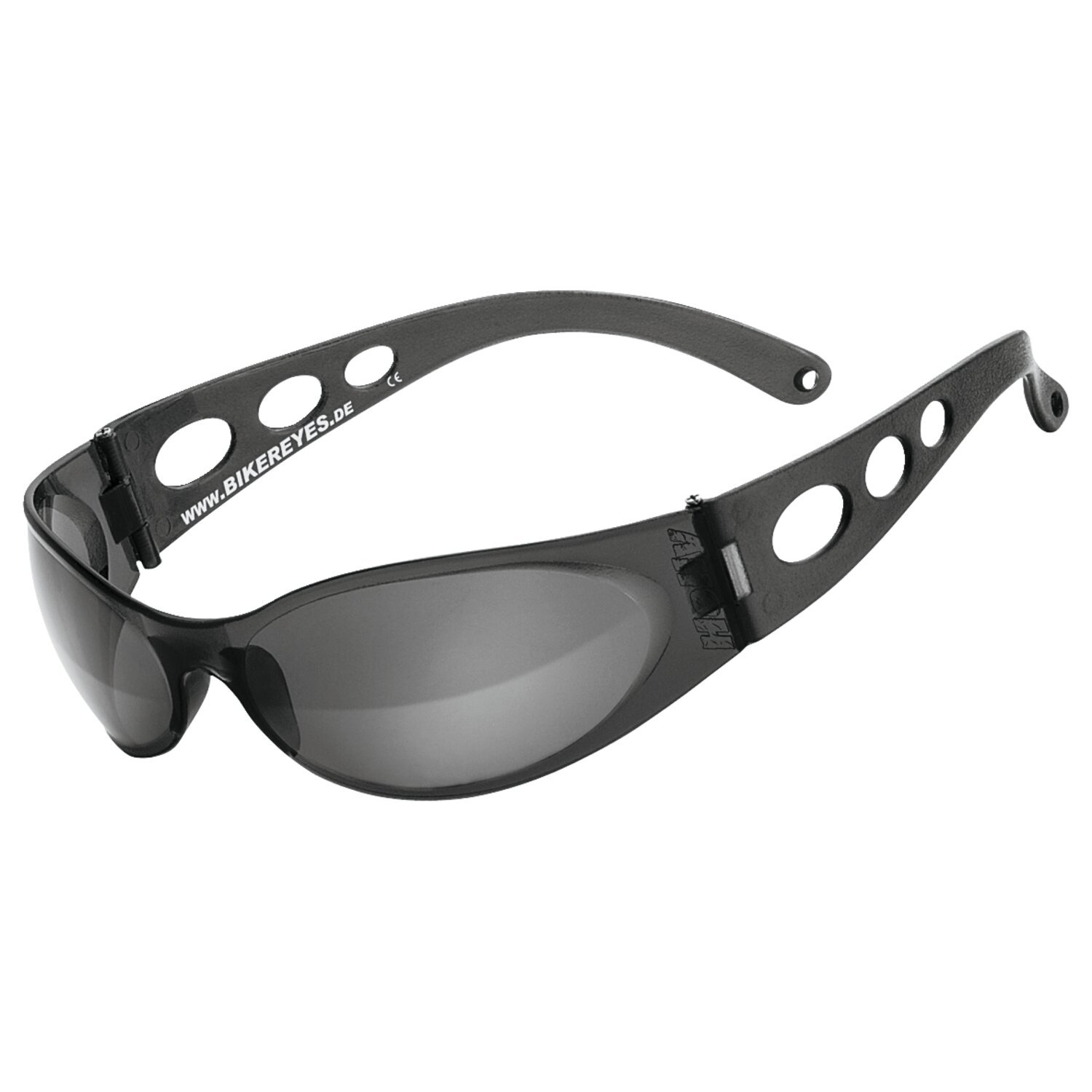 Biker glasses, pro street smoke, Black