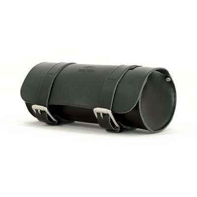 Universal genuine leather tool roll, installs with straps to forks, frame etc
Dimensions of this version: 30.5cm wide x 13cm diameter. 4 Liter volume
