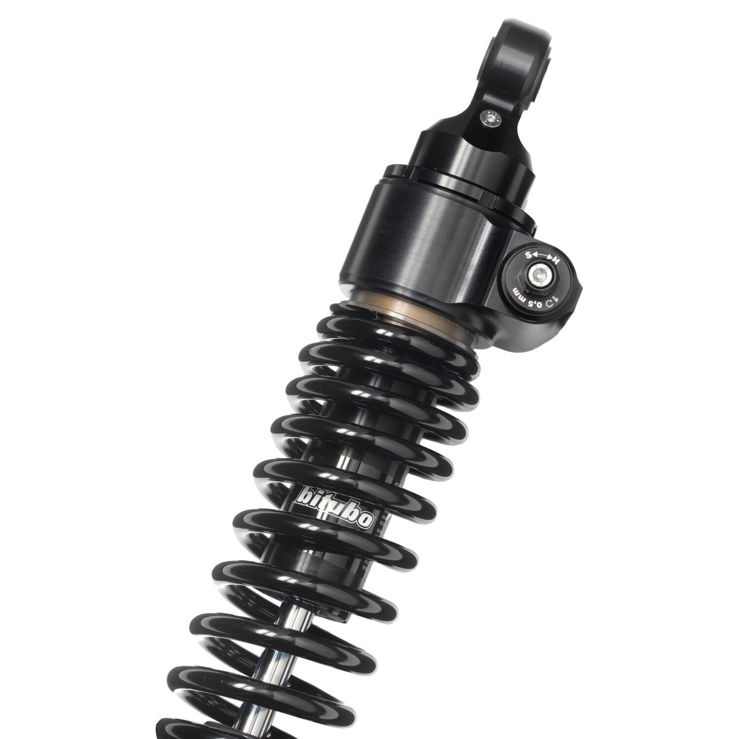 Bitubo, WME dual shock absorber set. Black. 306mm