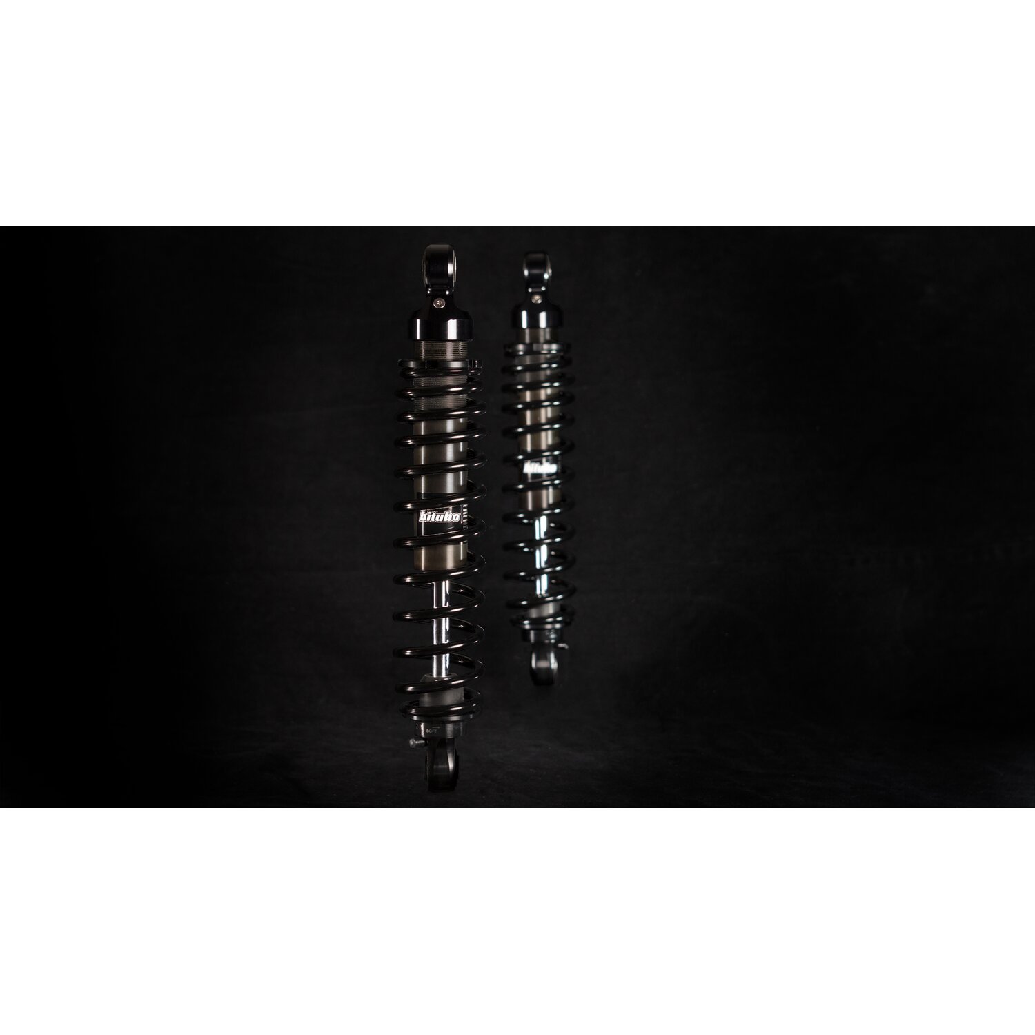 Bitubo, WME dual shock absorber set. Black. 321mm