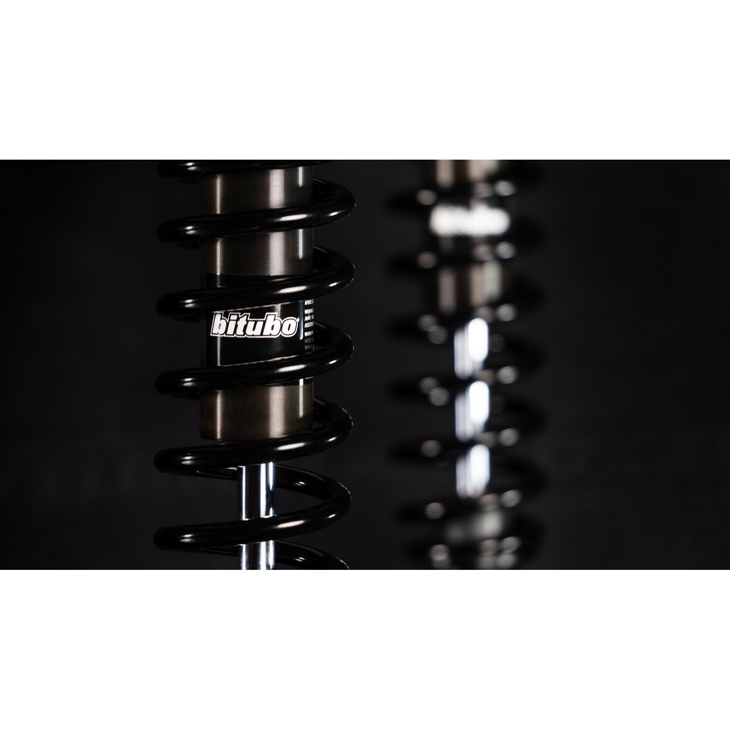 Bitubo, WME dual shock absorber set. Black. 351mm