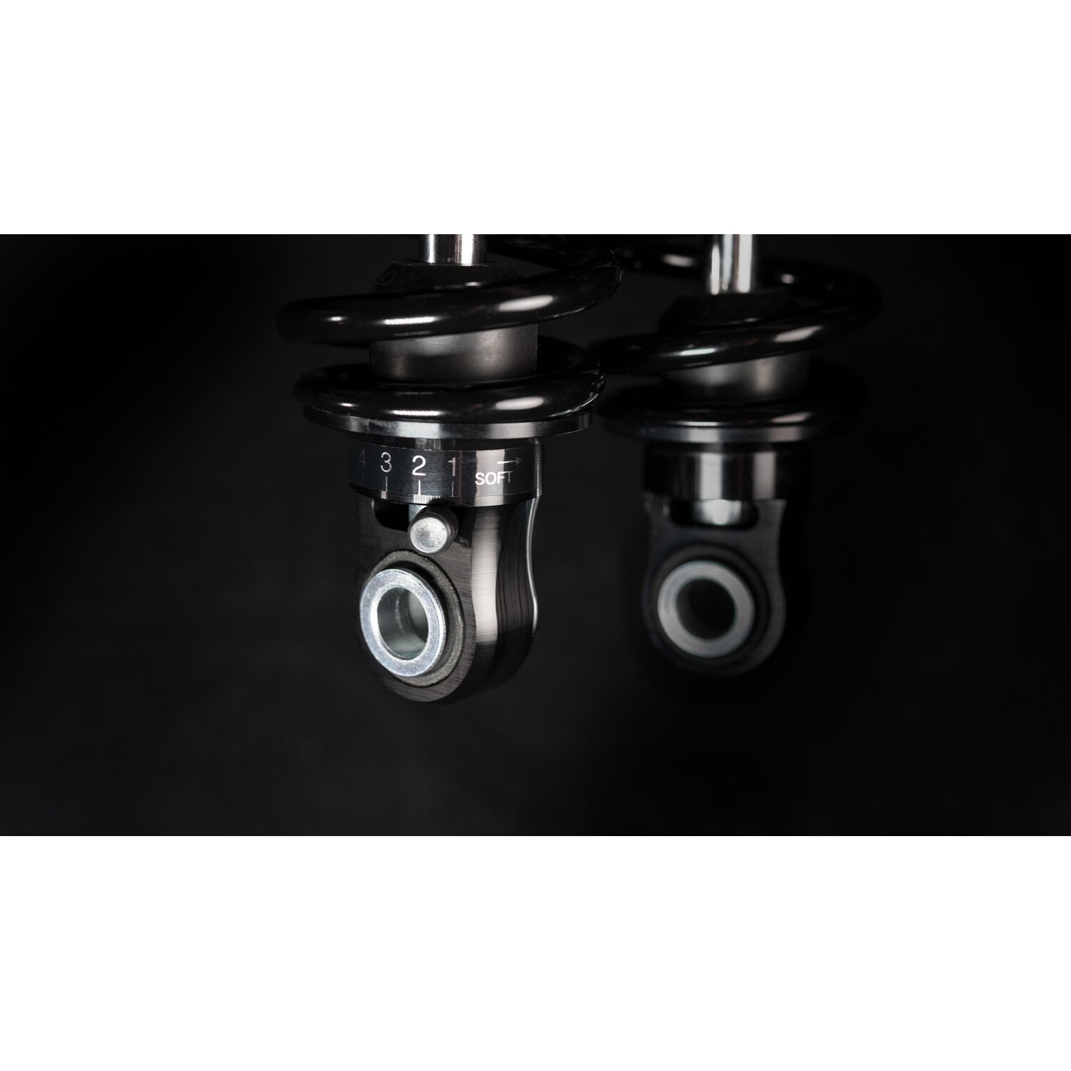 Bitubo, WME dual shock absorber set. Black. 356mm